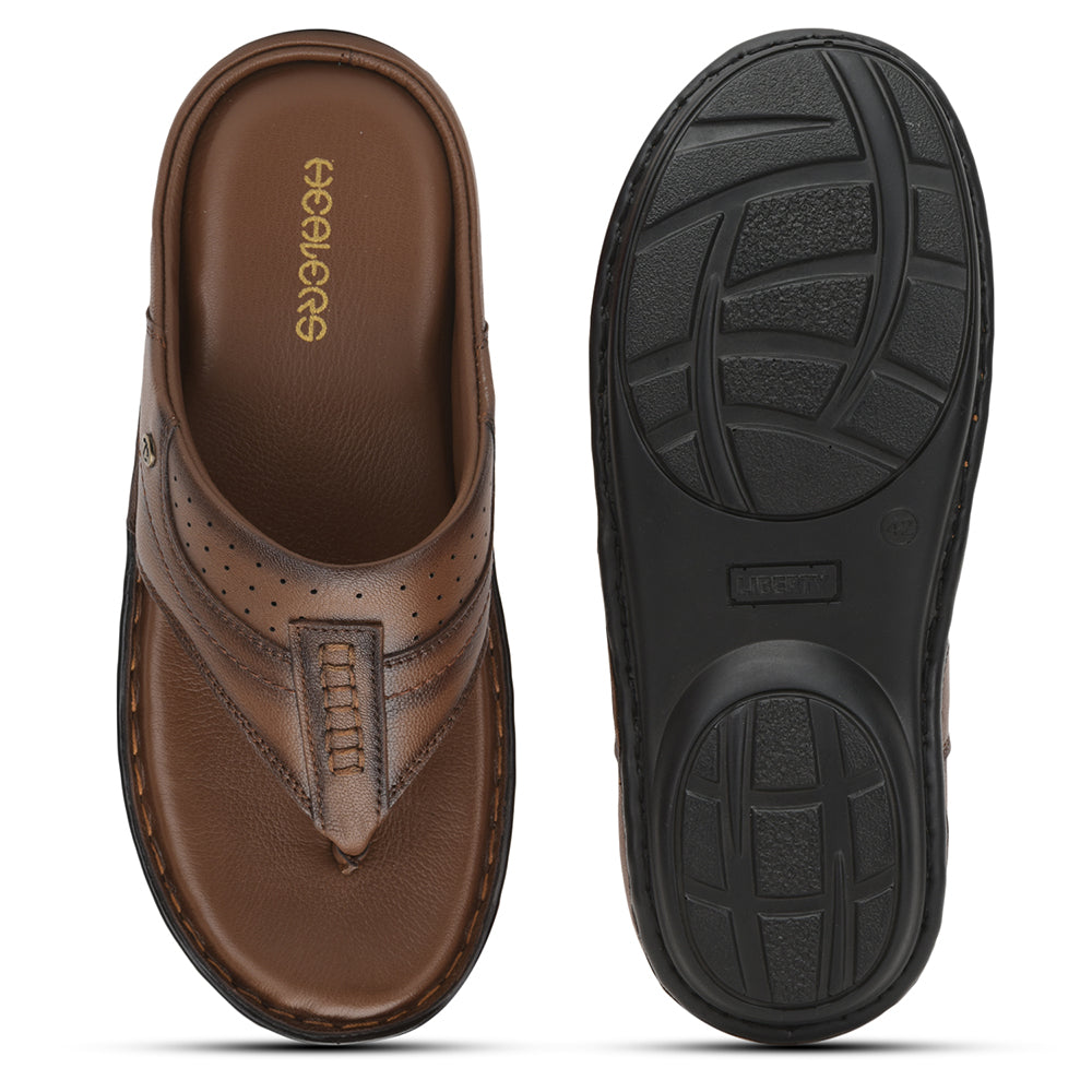 Healers Casual Slipper For Men (Tan) ER-56 By Liberty