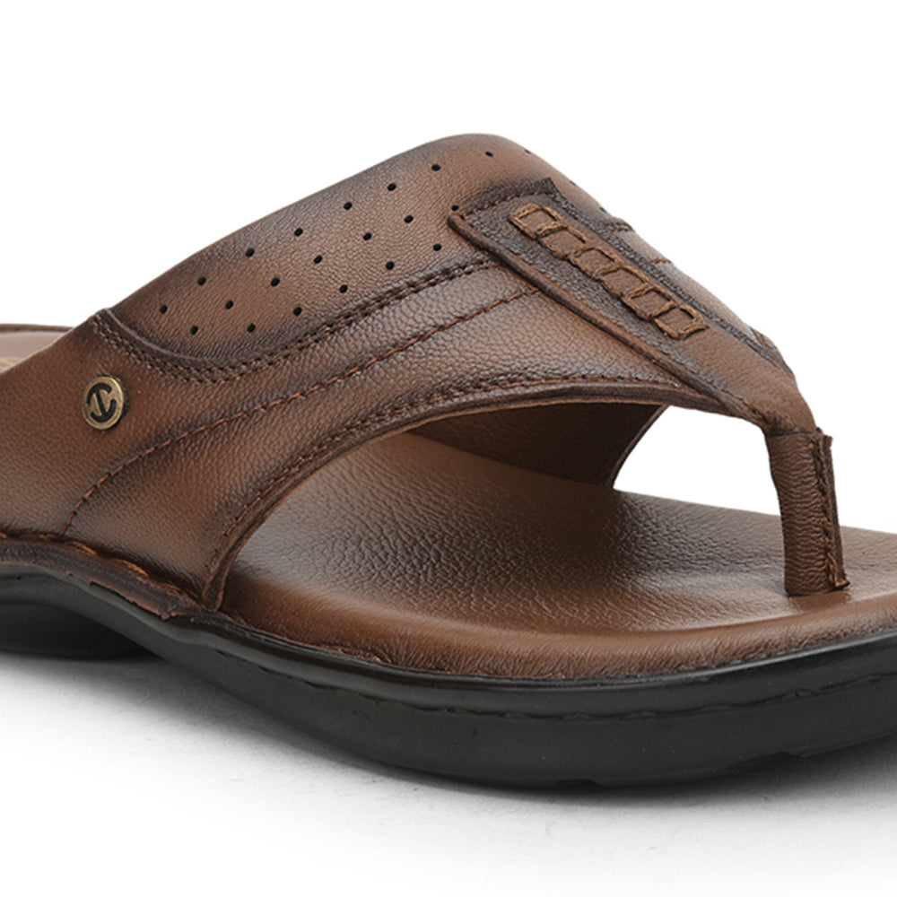 Healers Casual Slipper For Men (Tan) ER-56 By Liberty