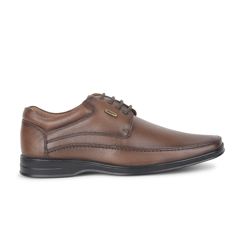 Fortune by Liberty Men LOM-62 Tan Formal Lacing Derby Shoes