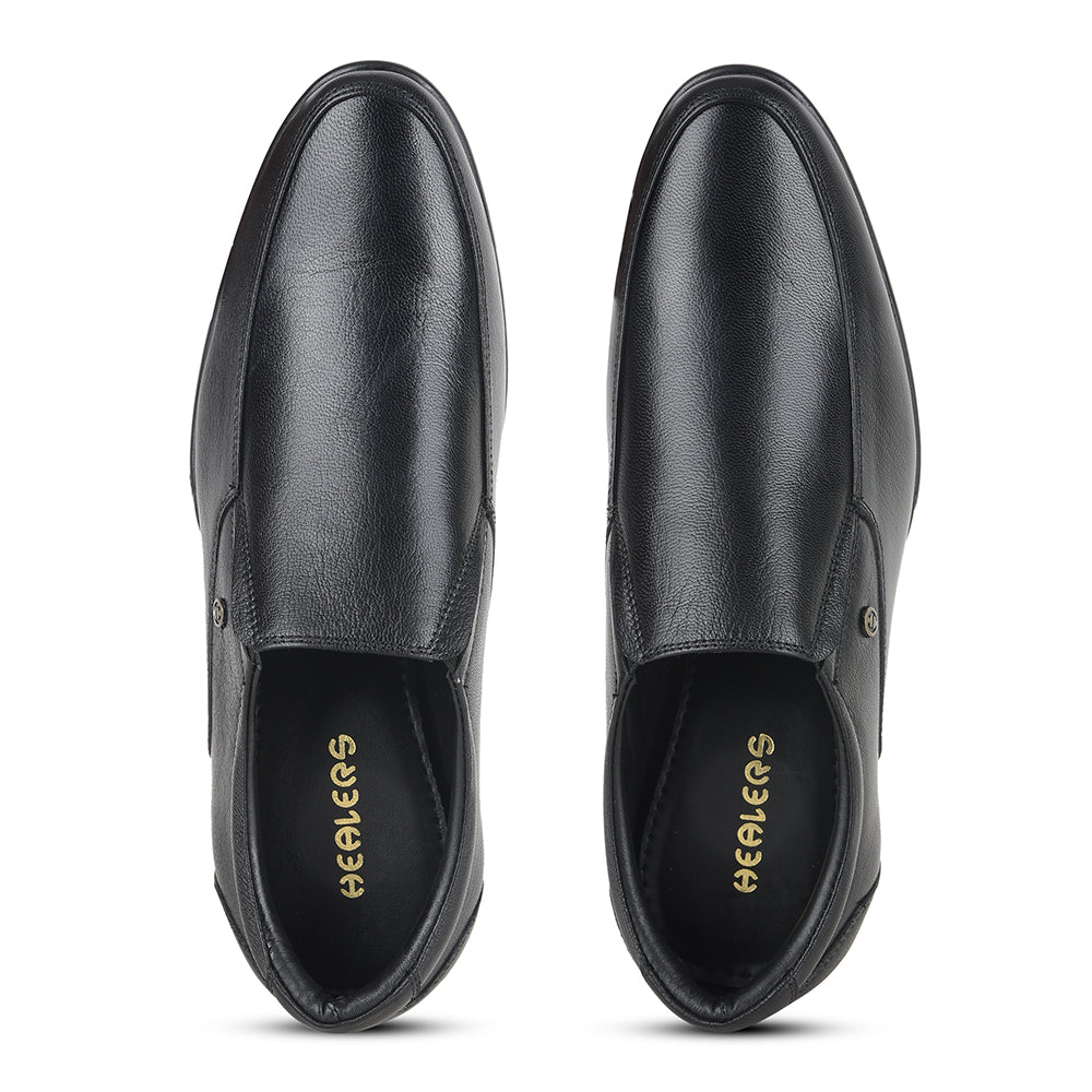 Healers by Liberty Men UVI-4 Black Formal Non Lacing Shoes