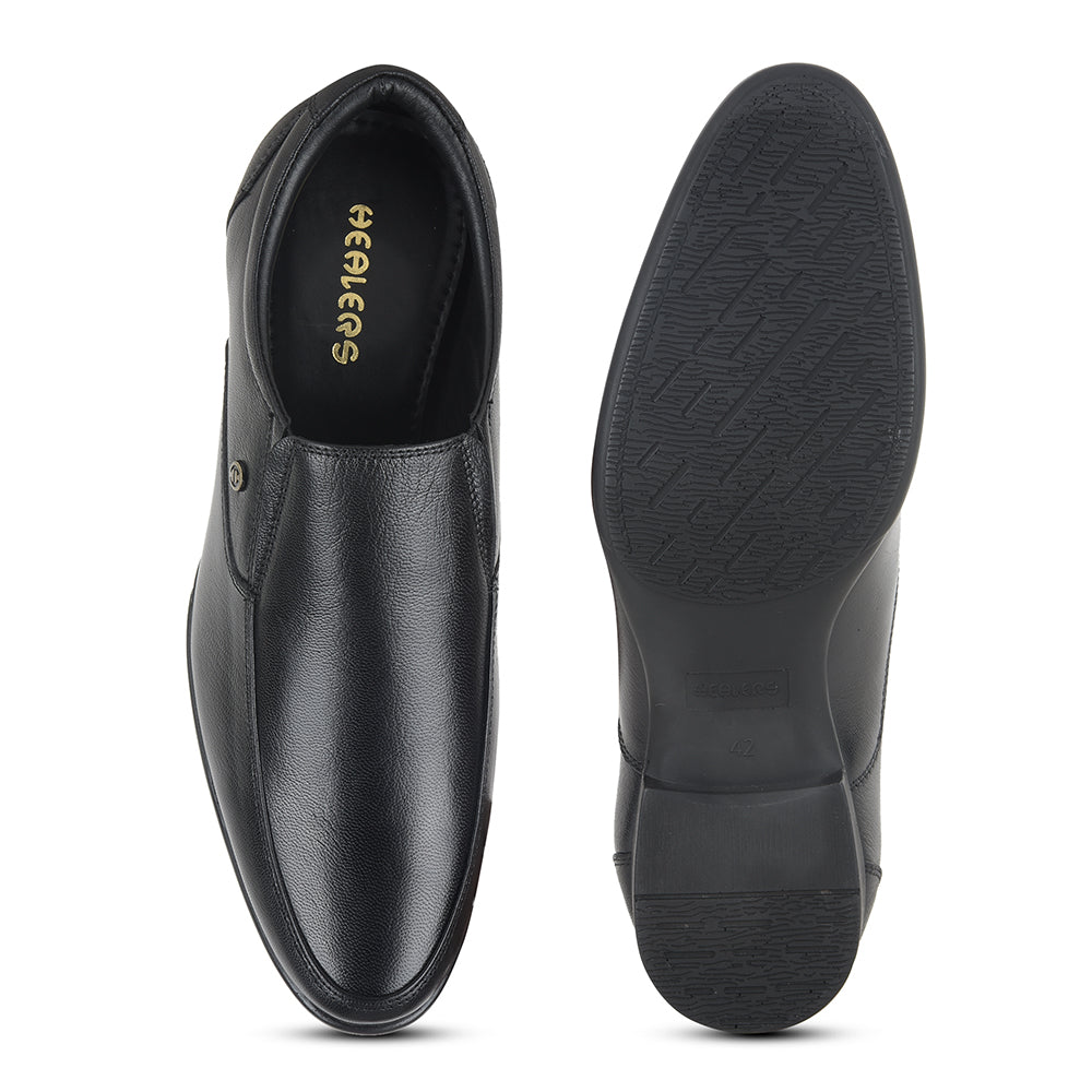Healers by Liberty Men UVI-4 Black Formal Non Lacing Shoes