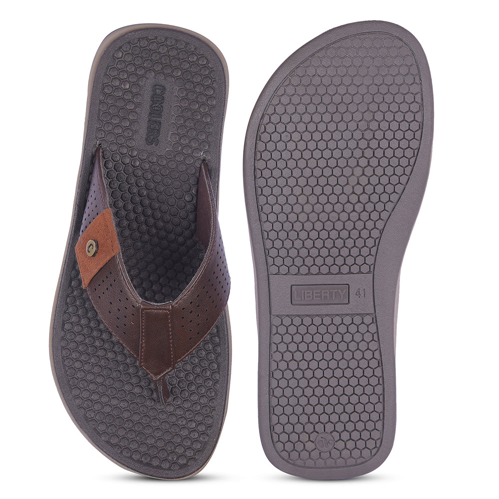 Coolers By Liberty Mens CSS-2 Brown Casual Slipper