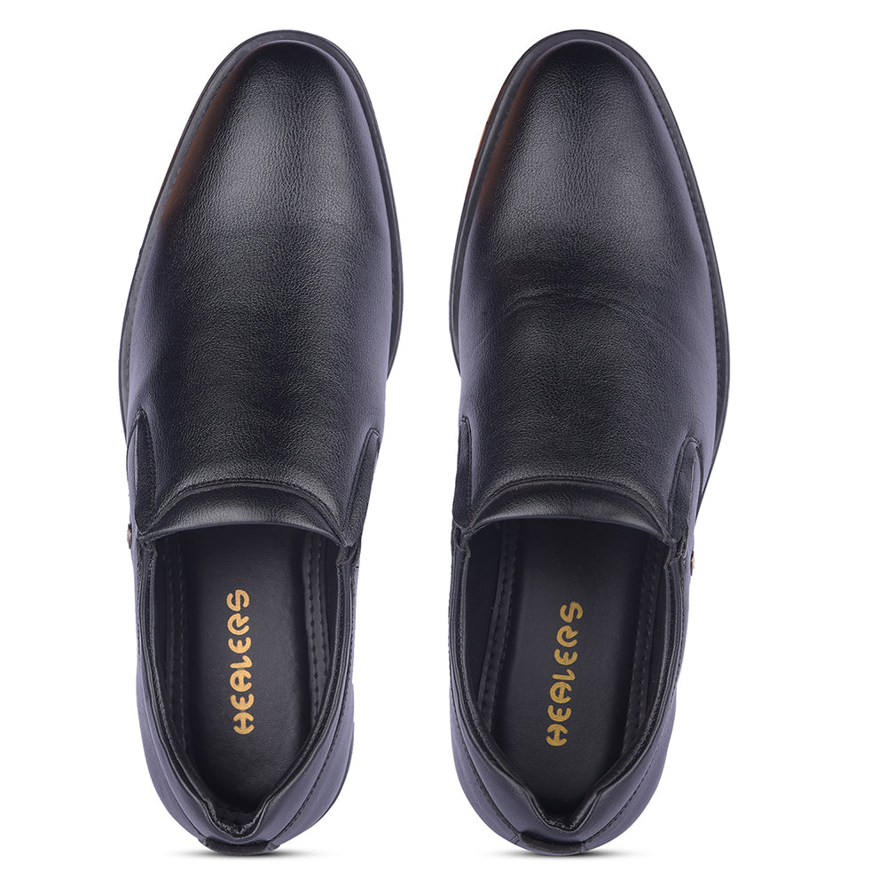 Healers By Liberty Mens SAGAR-17 Black Formal Non Lacing Shoes