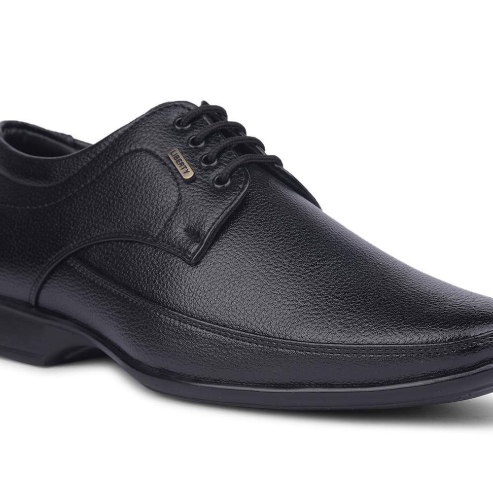 Liberty black sports shoes clearance