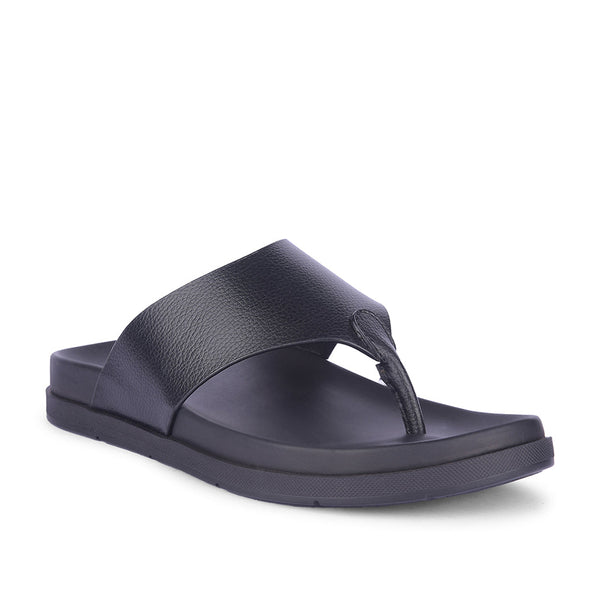 Healers Casual Black Slipper For Men MSL-3 By Liberty