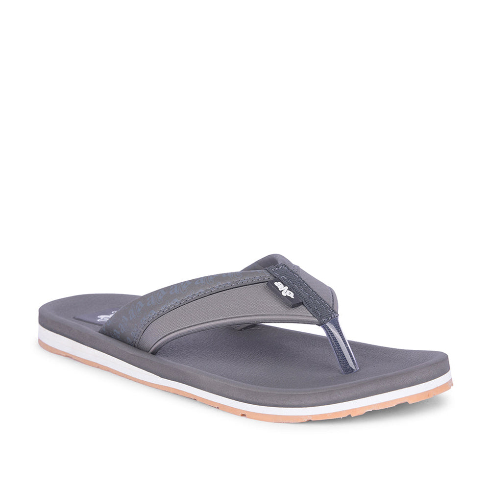 A-HA Casual Grey Flip Flops For Men ANCO-3 By Liberty