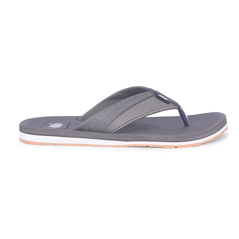 A-HA Casual Grey Flip Flops For Men ANCO-3 By Liberty