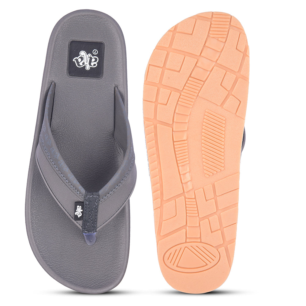 A-HA Casual Grey Flip Flops For Men ANCO-3 By Liberty