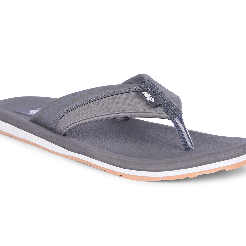 A-HA Casual Grey Flip Flops For Men ANCO-3 By Liberty