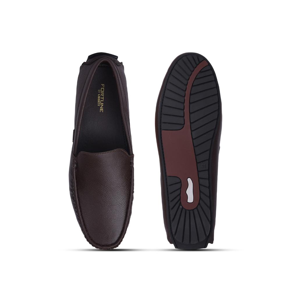 Fortune By Liberty Mens ASK-2E Brown Formal Loafers