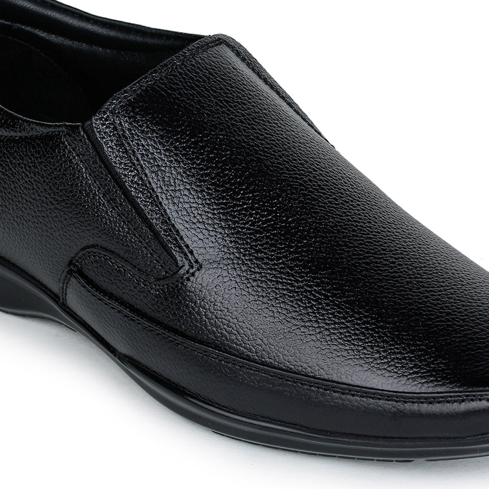 Fortune (Black) Classic Loafer Shoes For Men HOL-18 By Liberty
