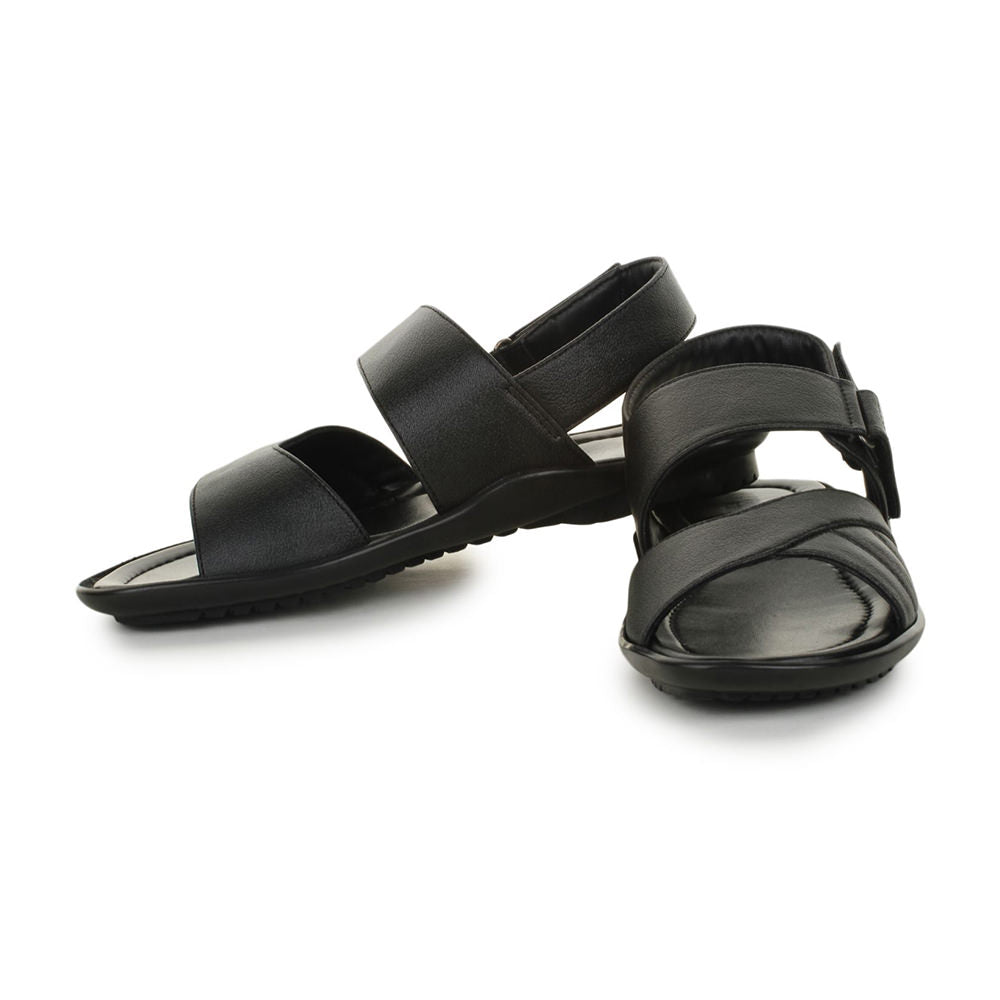 Coolers Formal (Black) Sandals For Men LAF-22 By Liberty