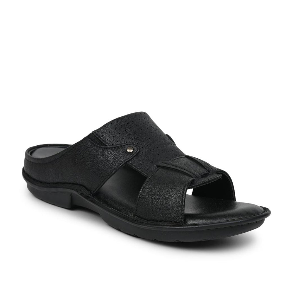 Coolers By Liberty AVN-7 Casual Black Slippers For Men