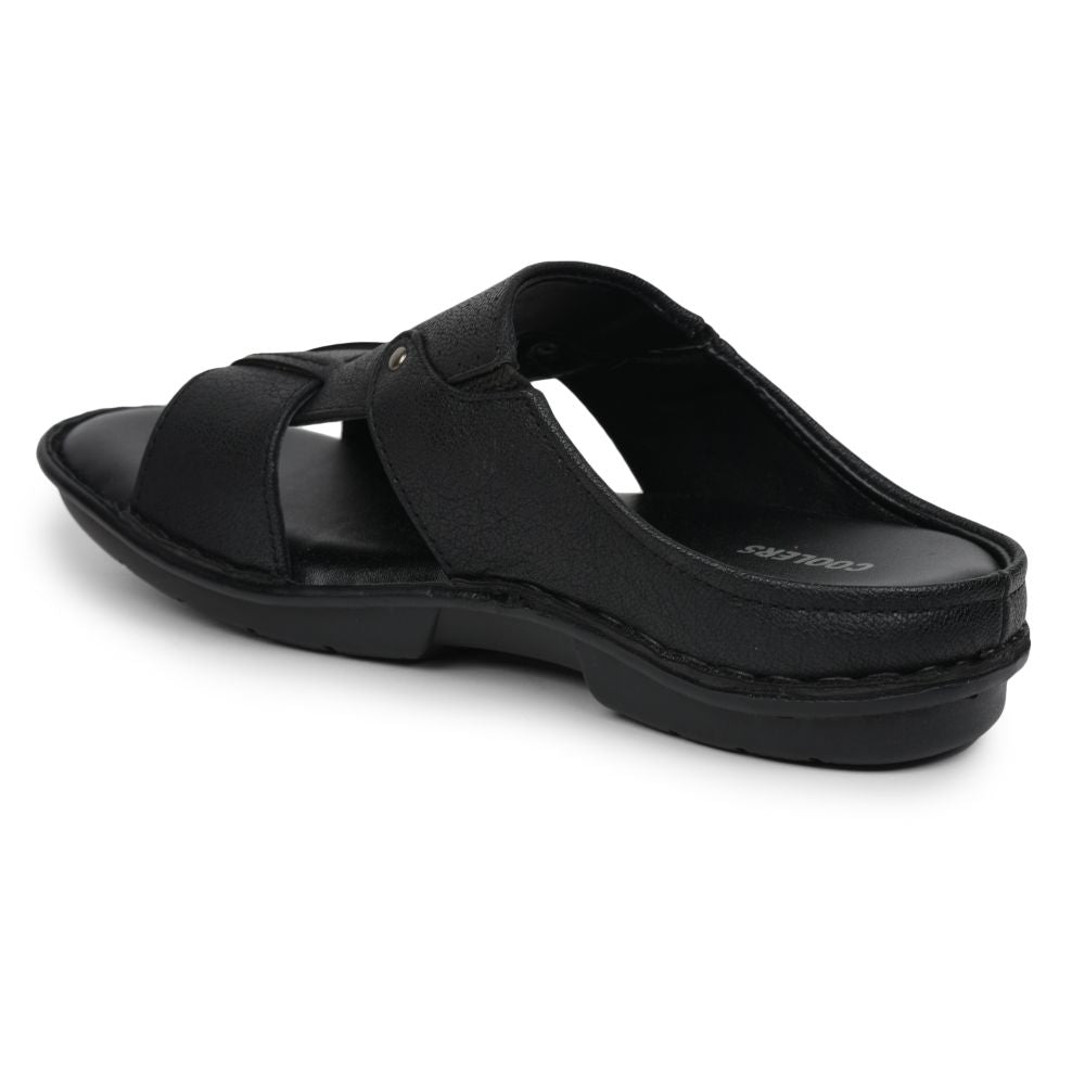 Coolers By Liberty AVN-7 Casual Black Slippers For Men