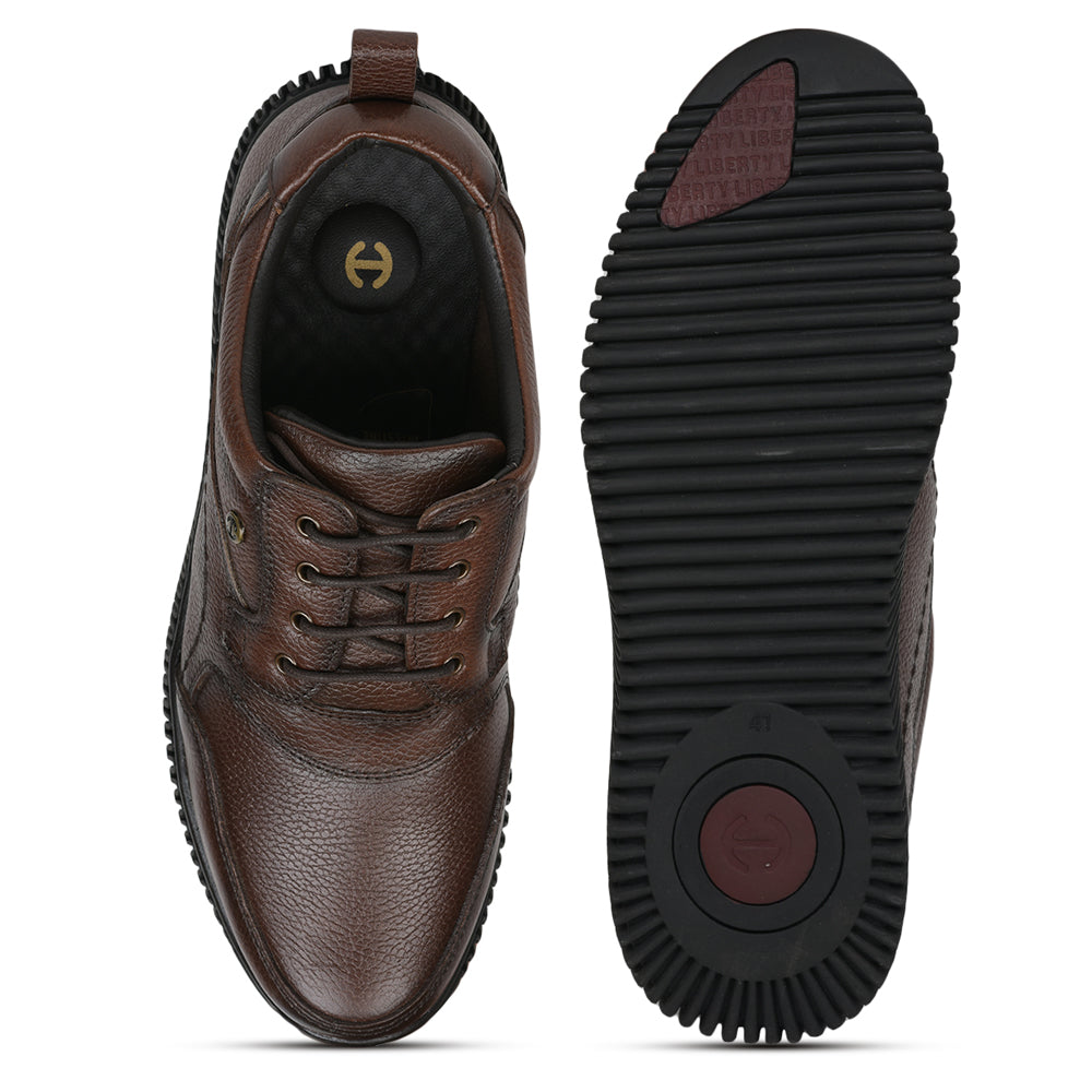 Healers Casual (D.BROWN) Lace-Up Shoes For Men DTL-8 By Liberty