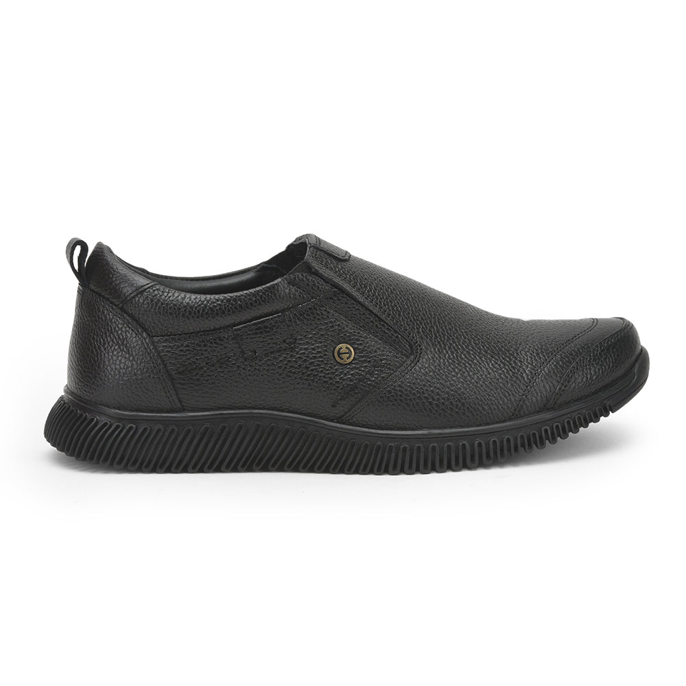 Buy Healers Casual Non Lacing Shoes For Men (Black) DTL-81 By Liberty