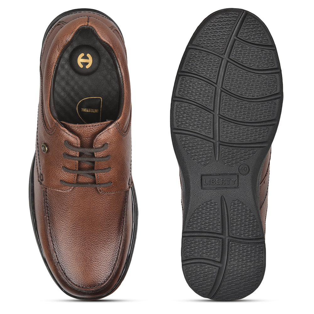 Healers Formal (Tan) Lacing Shoes For Men AV-2 By Liberty