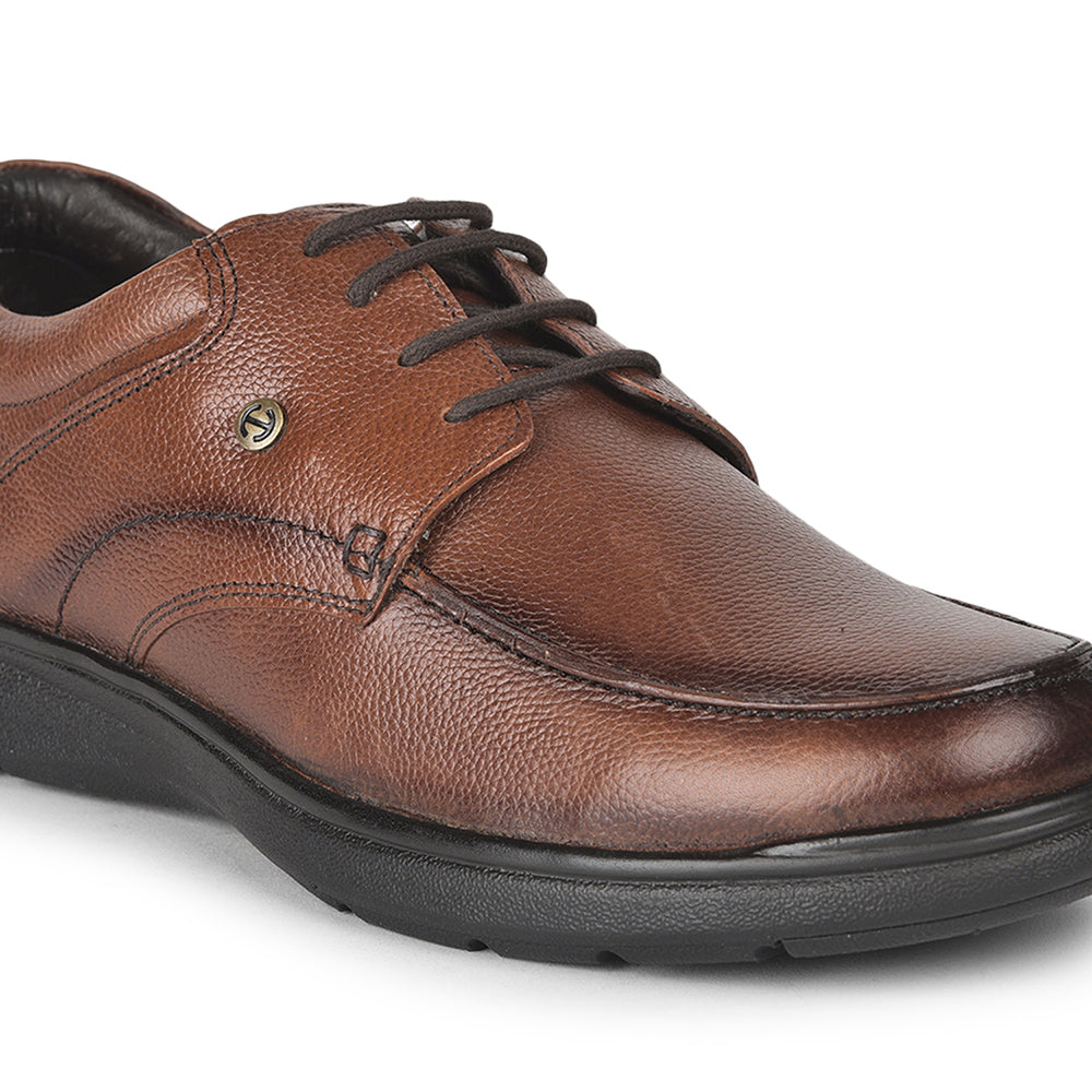 Healers Formal (Tan) Lacing Shoes For Men AV-2 By Liberty