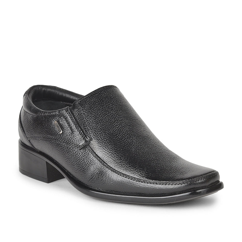 Fortune (Black) Formal Moccasin Shoes For Men AGK-39 By Liberty
