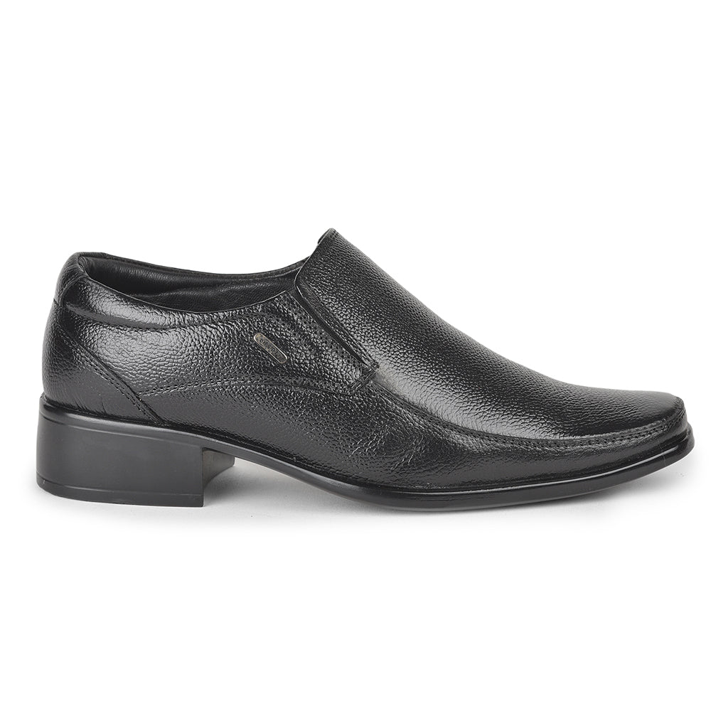 Fortune (Black) Formal Moccasin Shoes For Men AGK-39 By Liberty