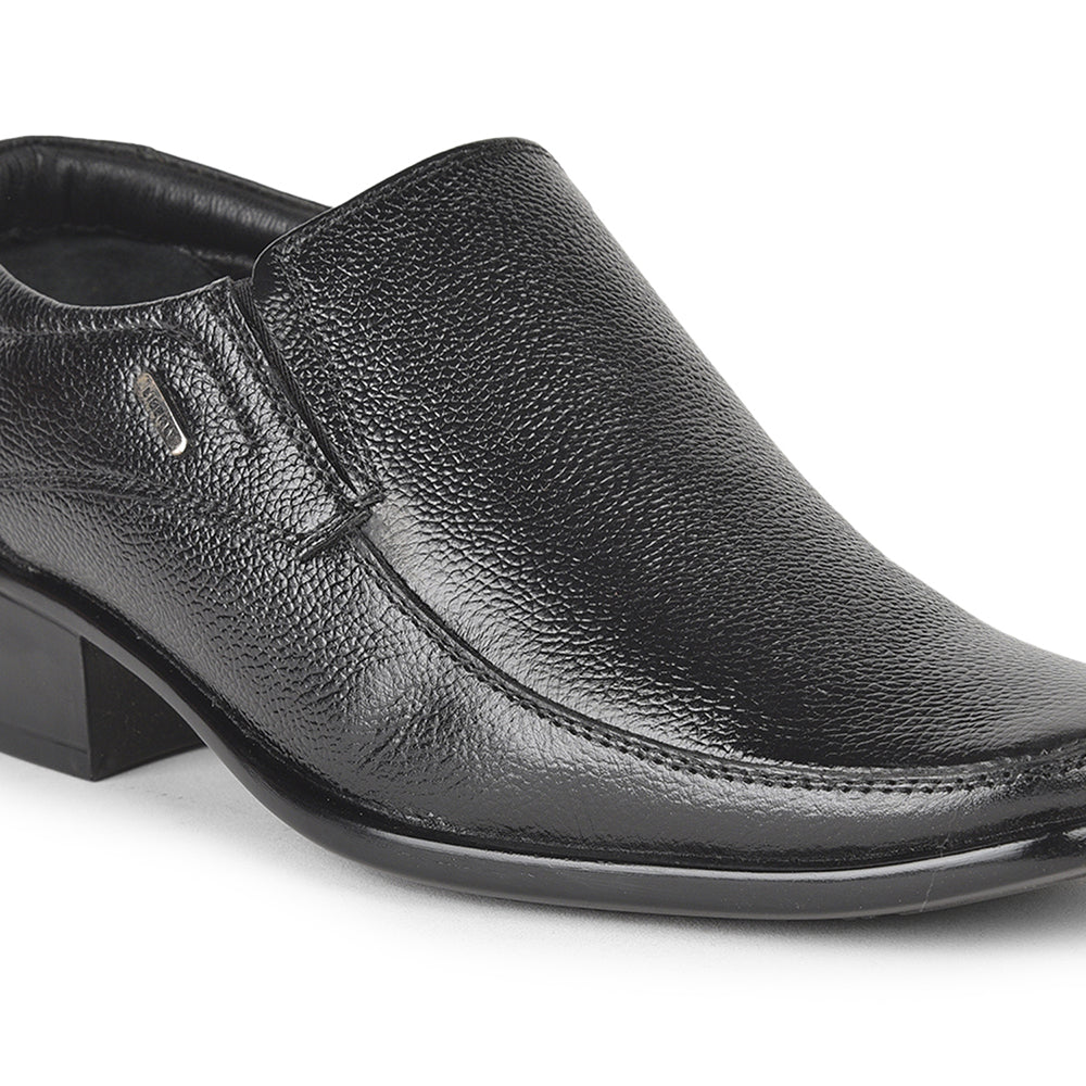 Fortune (Black) Formal Moccasin Shoes For Men AGK-39 By Liberty