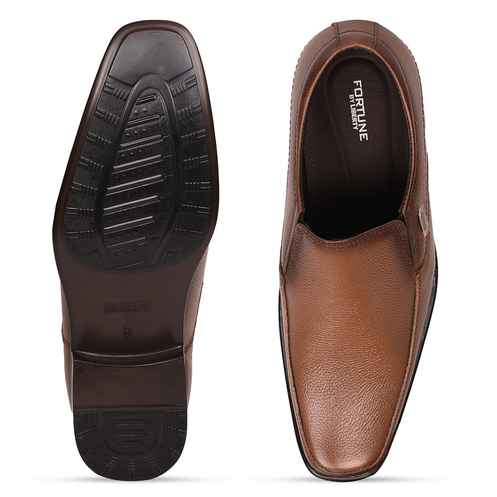 Fortune (Tan) Formal Shoes For Men AGK-31 By Liberty