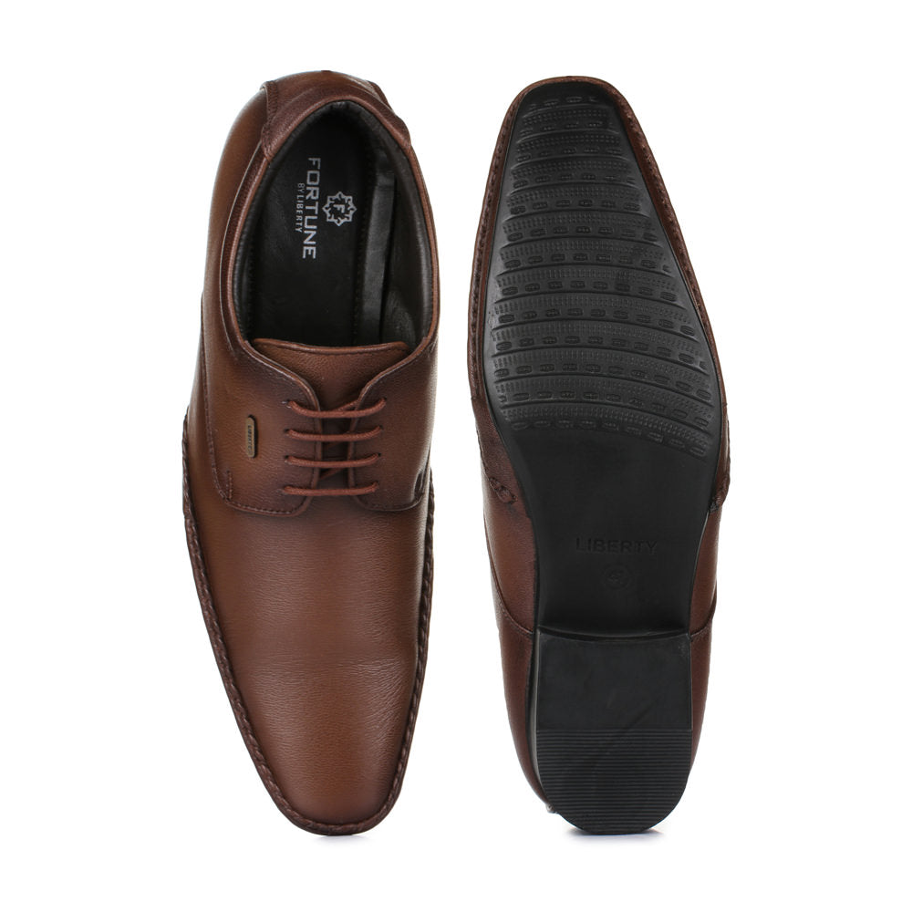 Fortune (Brown) Balmoral Shoes For Men JJP-1 By Liberty