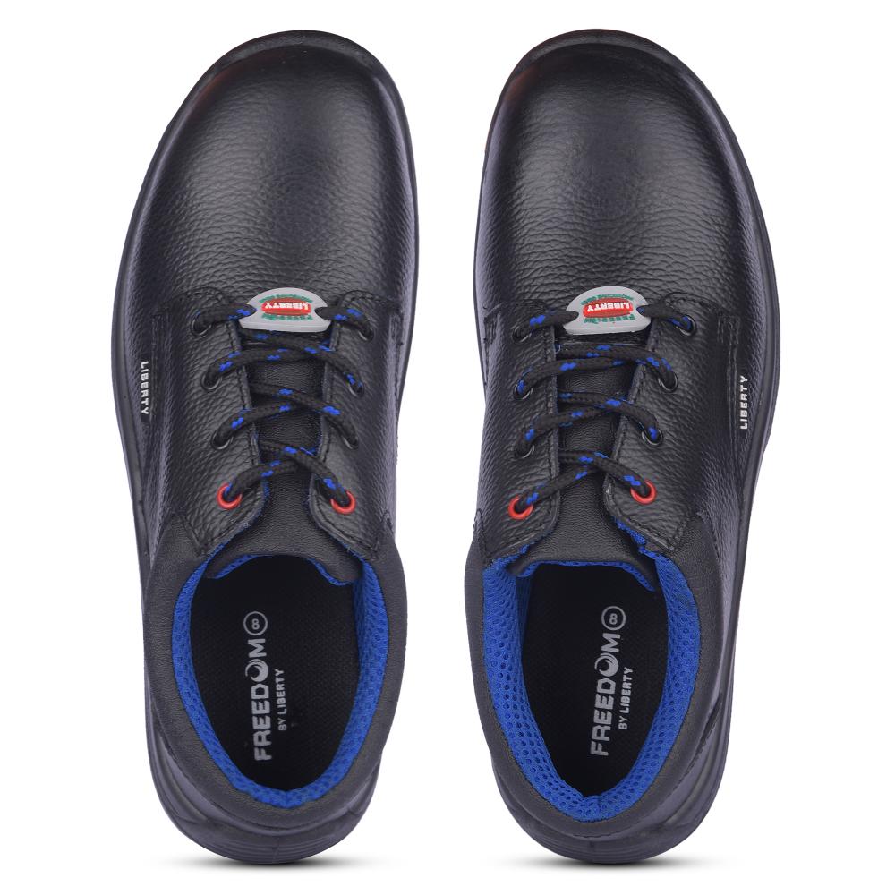 Freedom By Liberty Mens SURKSHA2SJ Black Safety Lacing Shoes