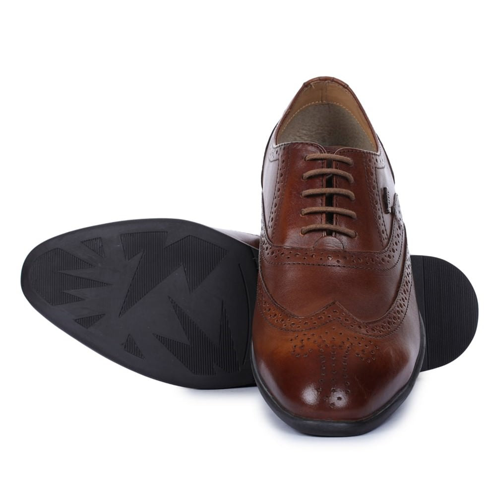 Fortune (Brown) Oxford Wintip Shoes For Men LFW-2 By Liberty