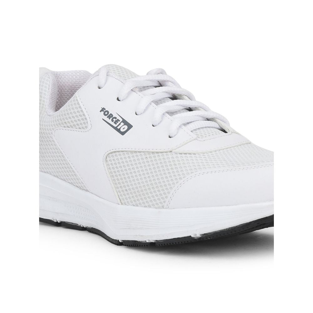 Force 1 Sports Lacing Shoes For Men (White) SPRINT By Liberty