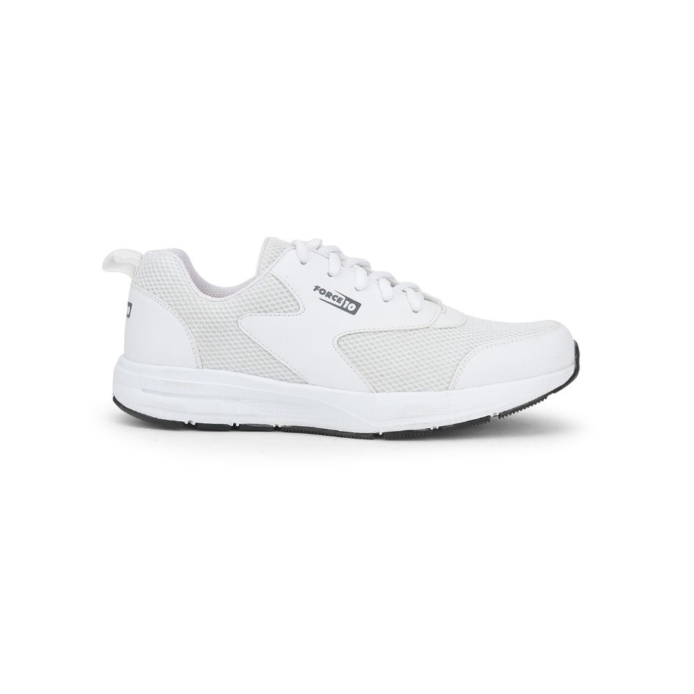 Force 1 Sports Lacing Shoes For Men (White) SPRINT By Liberty
