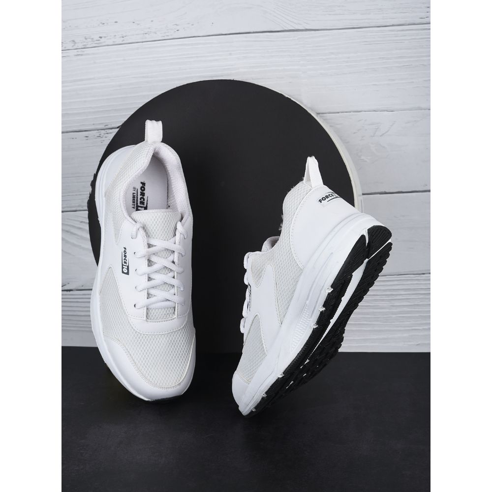 Force 1 Sports Lacing Shoes For Men (White) SPRINT By Liberty