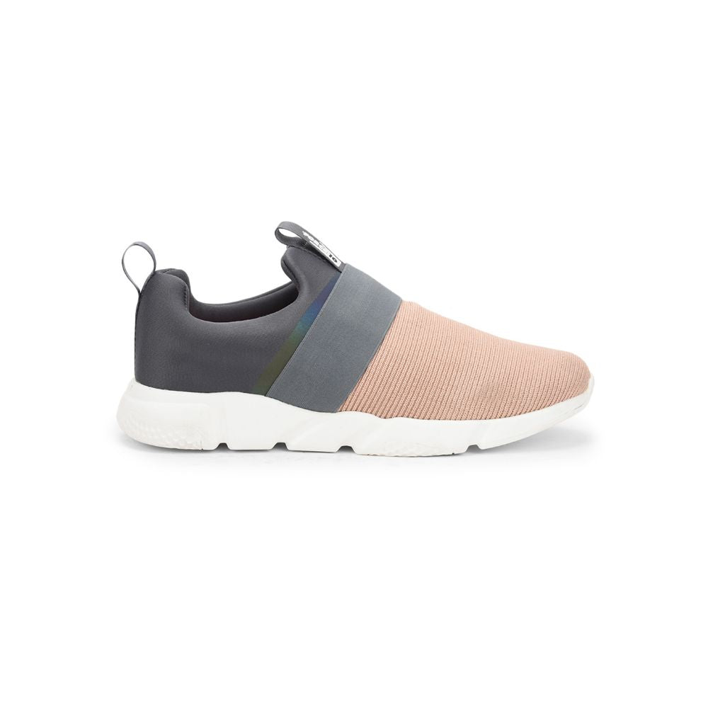 Force 1 Sports Non Lacing Shoe For Ladies ( Peach ) Mariam-E By Liberty
