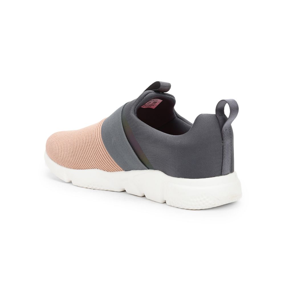 Force 1 Sports Non Lacing Shoe For Ladies ( Peach ) Mariam-E By Liberty