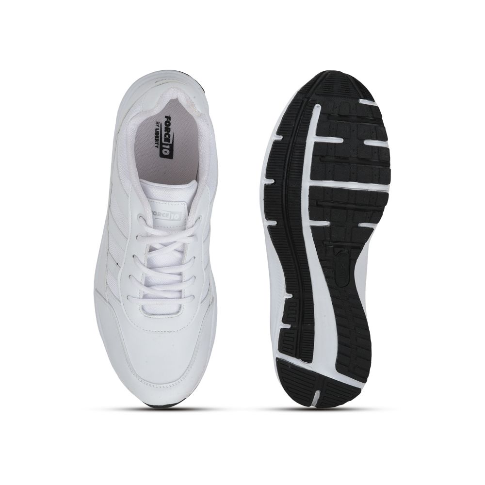 Force 1 By Liberty LB46-EL Sports Lacing Shoes For Kids - White