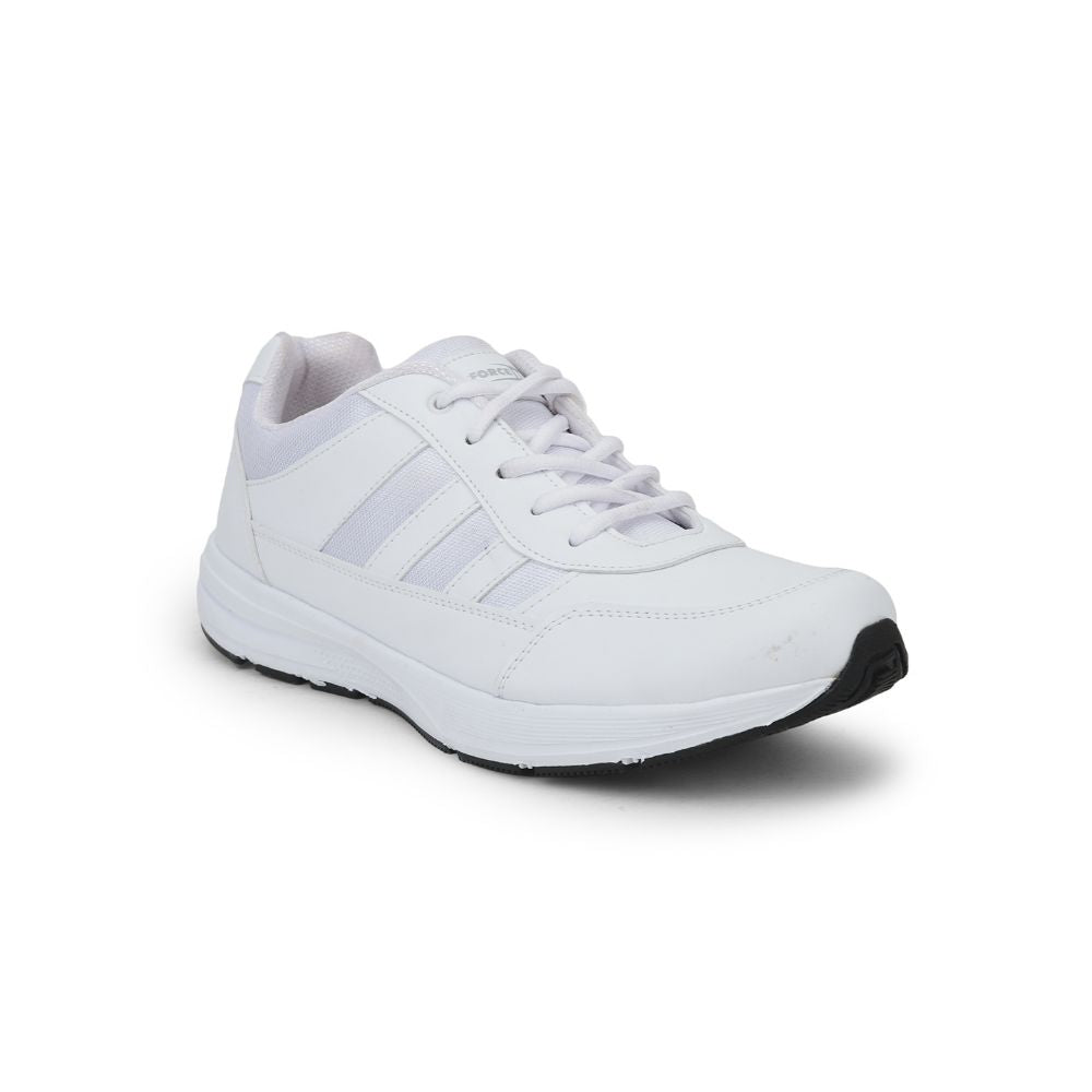 Force 1 By Liberty LB46-EL Sports Lacing Shoes For Kids - White