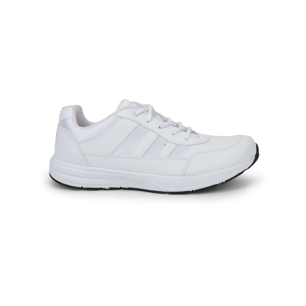 Force 1 By Liberty LB46-EL Sports Lacing Shoes For Kids - White