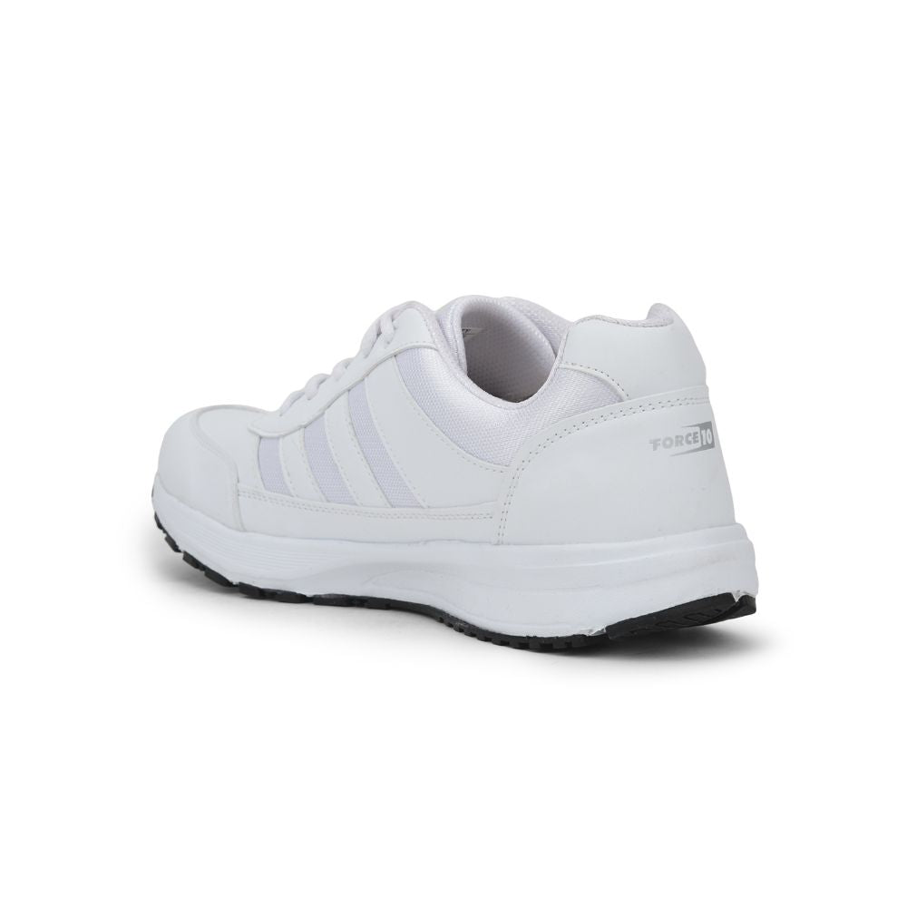 Force 1 By Liberty LB46-EL Sports Lacing Shoes For Kids - White