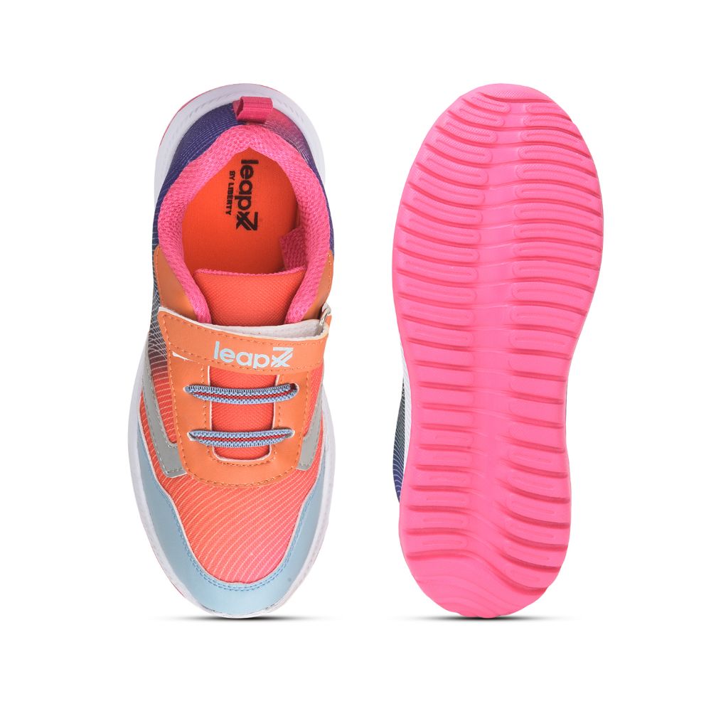 Leap7x Sports Shoes For Kids (Orange) Jamie-12M By Liberty
