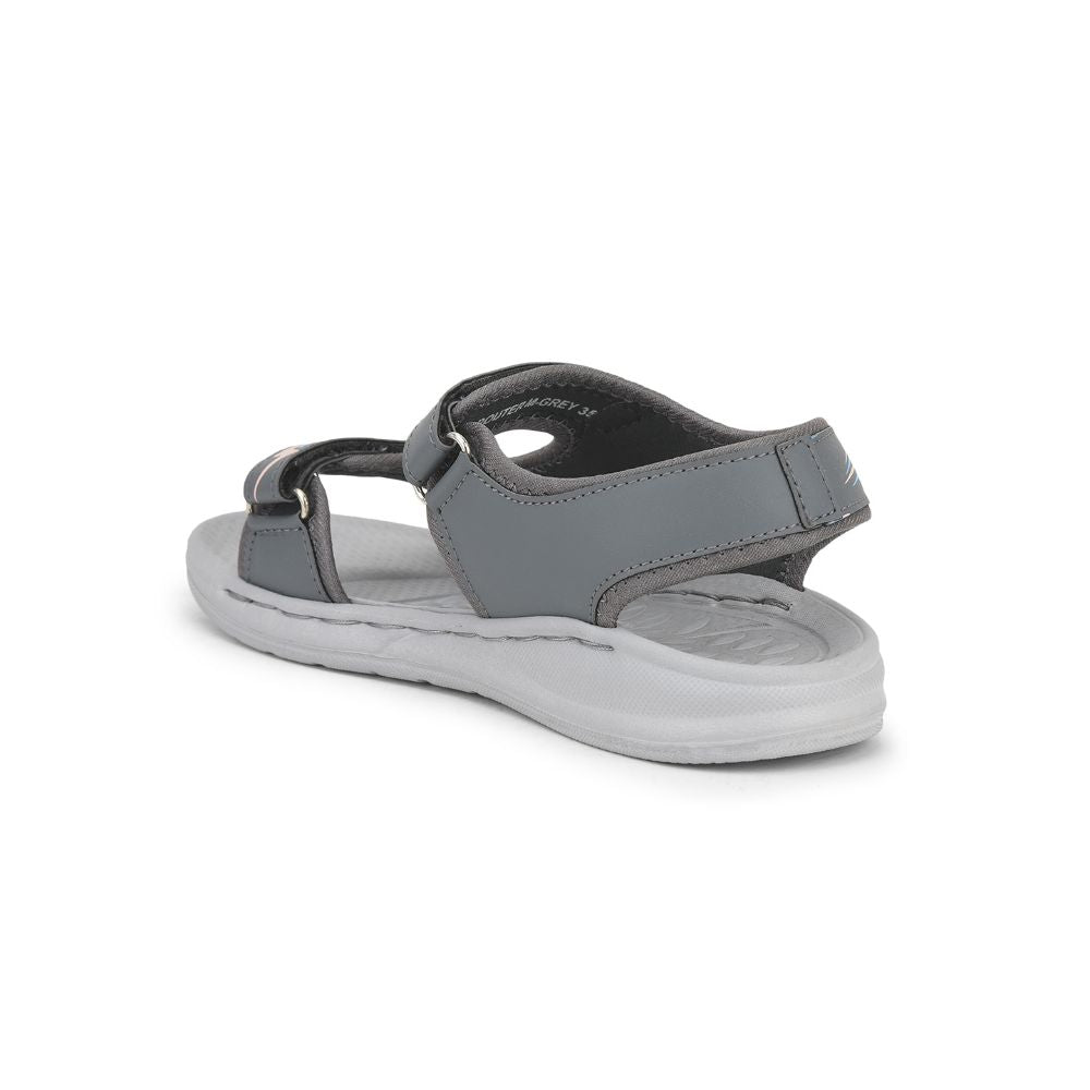 Lucy & Luke (Grey) Casual Sandal For Kids ROUTER-M By Liberty