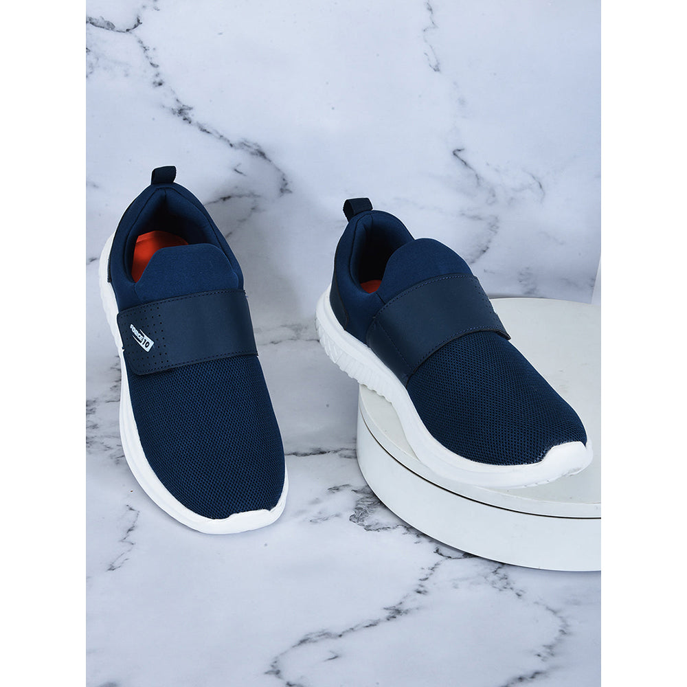 Force 1 Sports Non Lacing Shoes For Men (T.Blue) REACHER-E By Liberty