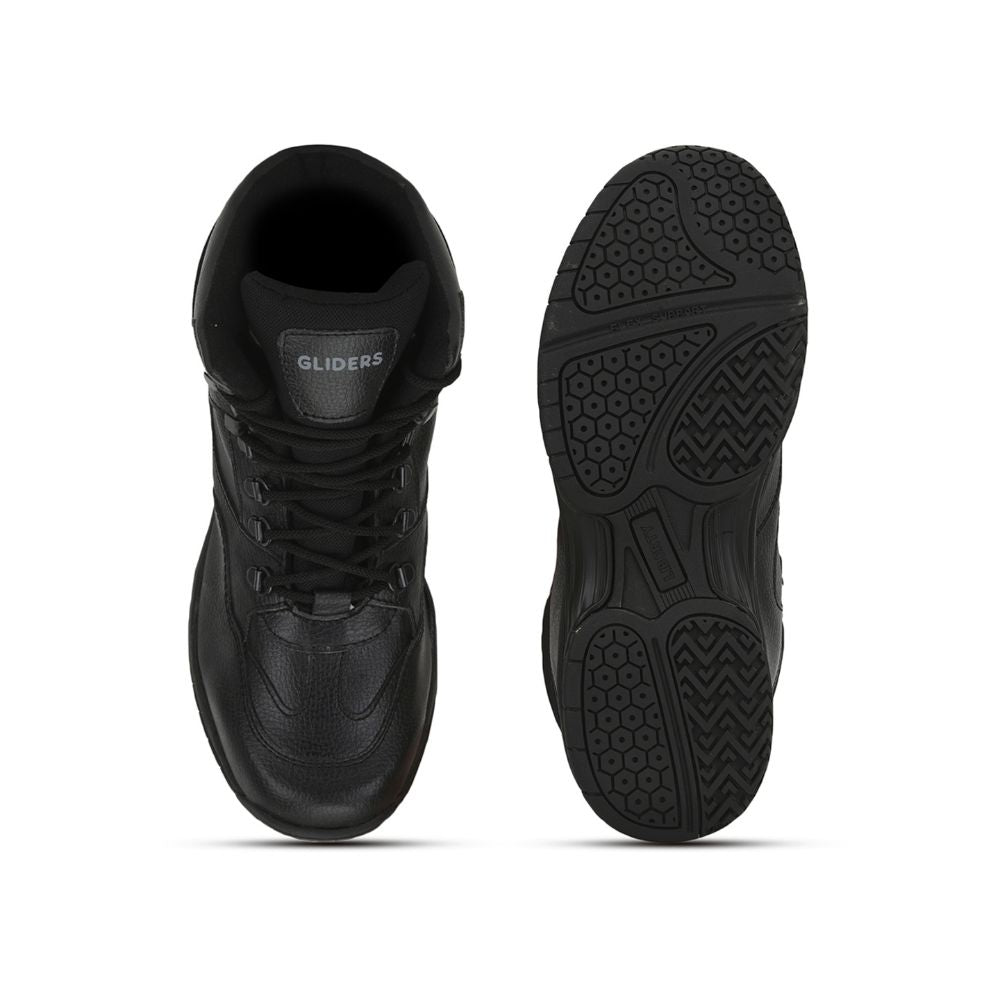Gliders (Black) Casual Lace Up Shoes For Men EVEREST-2 By Liberty