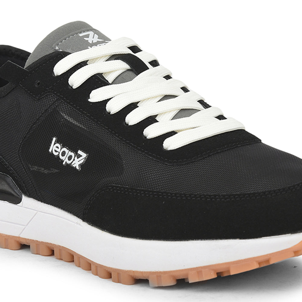 Buy Leap7x Sports Lacing Running Shoes For Men (Black) XL-TG-03 By