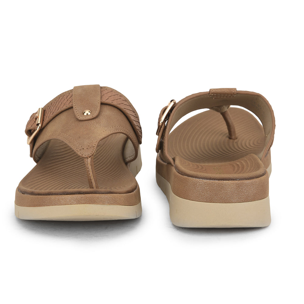 Healers Casual Thong For Ladies (Tan) GI-BZ-17 By Liberty
