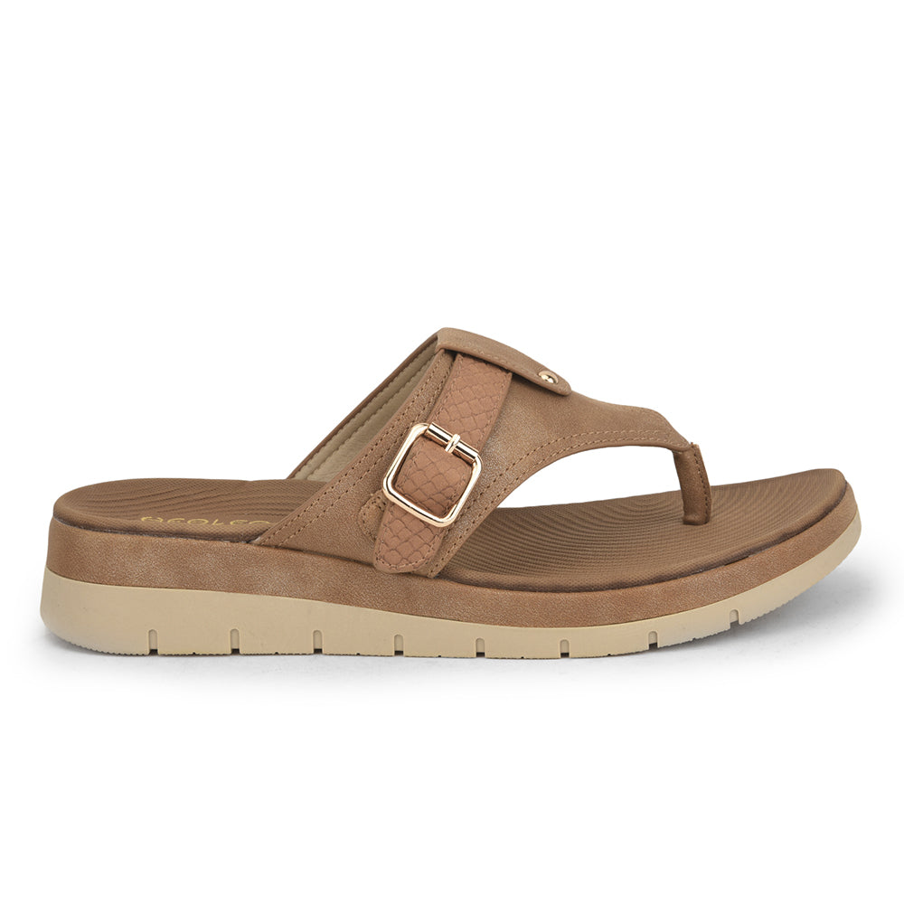 Healers Casual Thong For Ladies (Tan) GI-BZ-17 By Liberty
