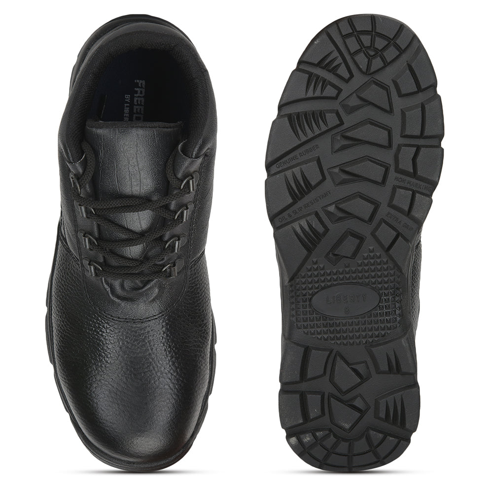 Freedom By Liberty Mens ARMOUR-AK Lacing Black Safety Shoe