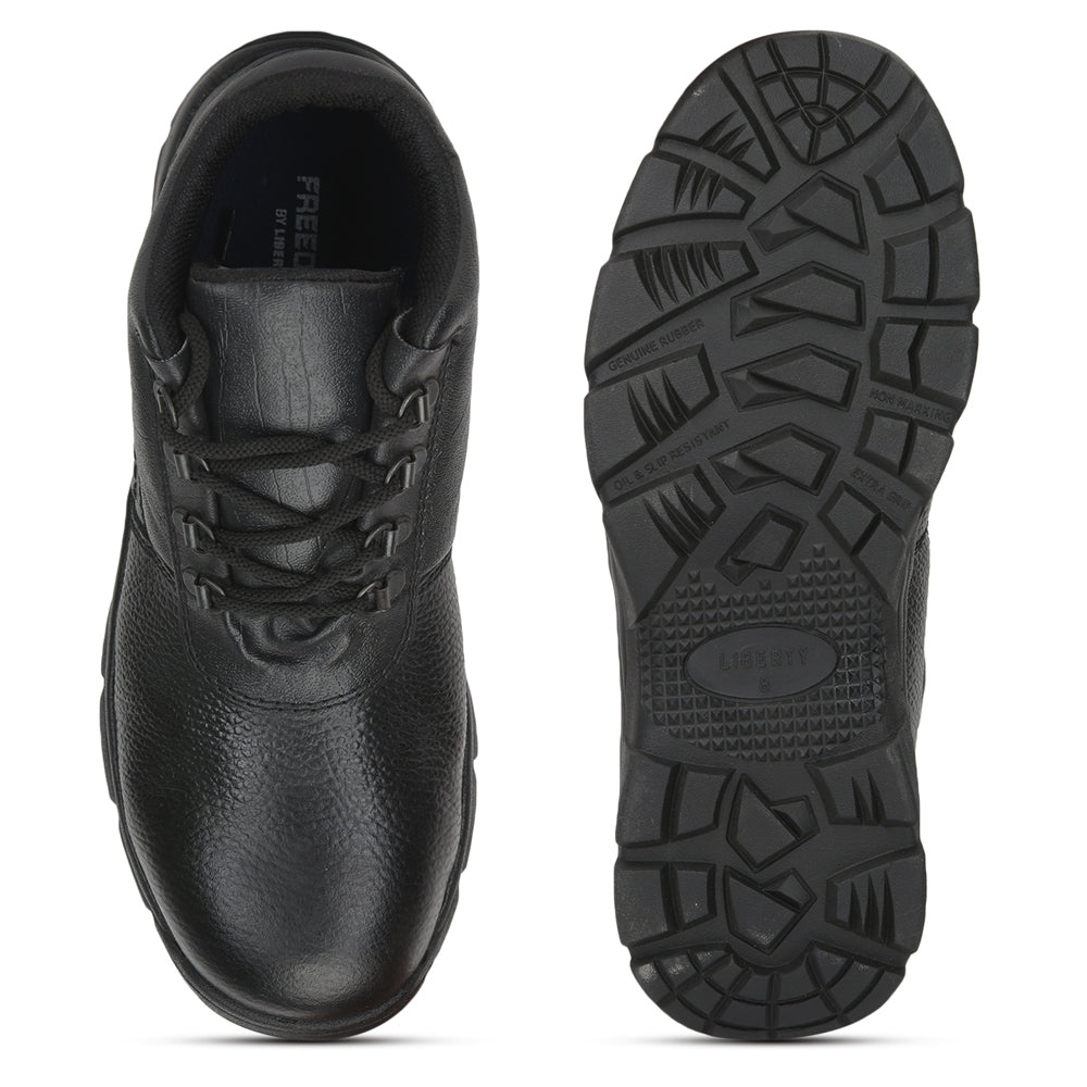 Freedom By Liberty Mens ARMOUR-AK Lacing Black Safety Shoe