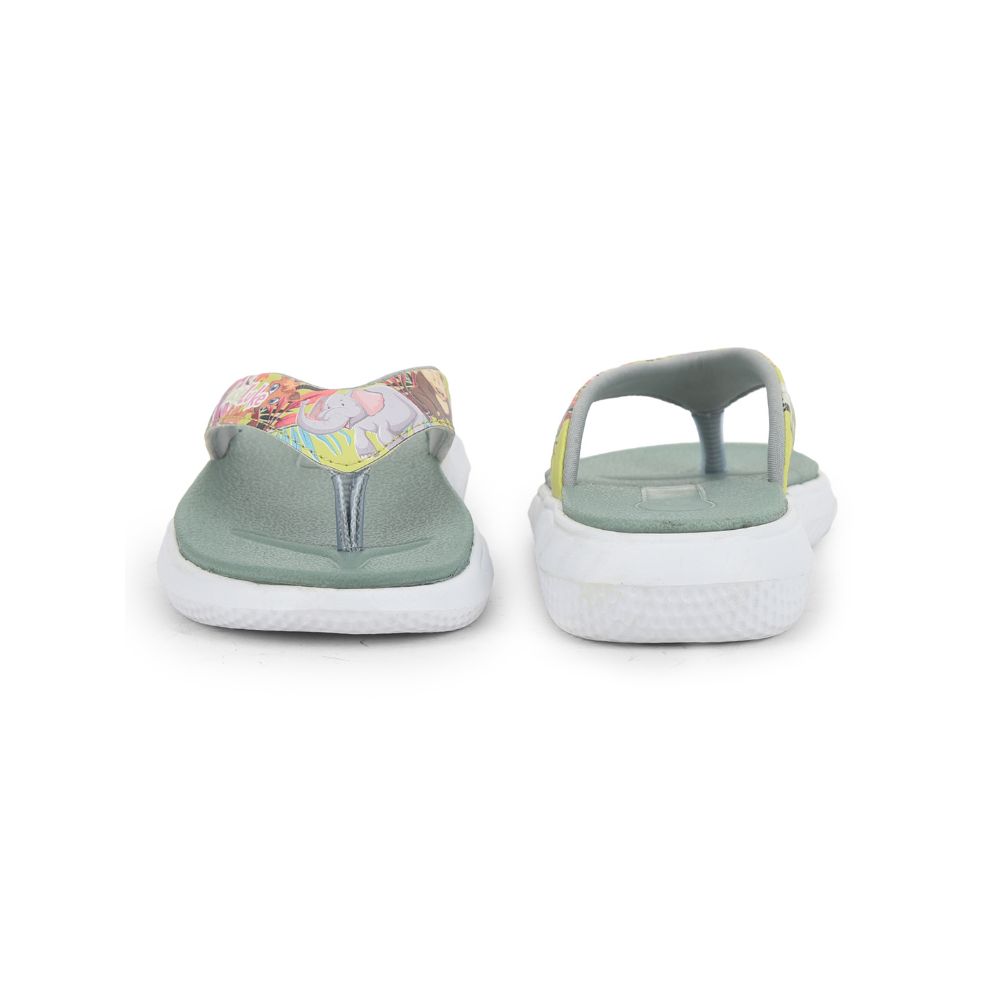 Lucy & Luke (Green) Casual Flip-Flop For Kids HIPPO-3T By Liberty