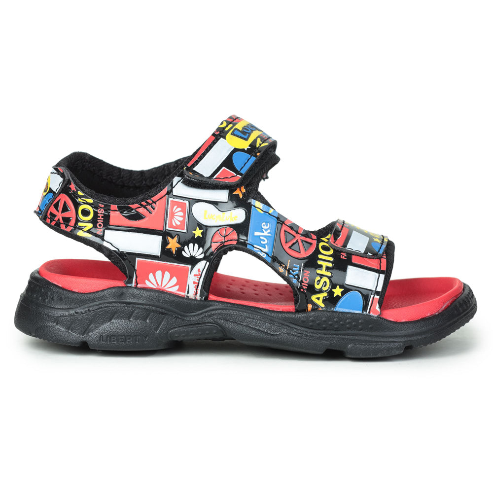 Lucy & Luke (Red) Casual Sandal For Kids RICKY-2 By Liberty
