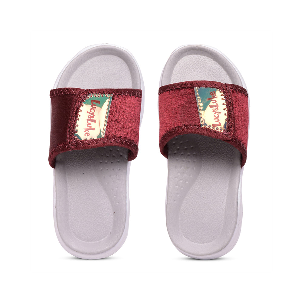 Lucy & Luke (Cherry) Casual Slides For Kids RICKY-18 By Liberty